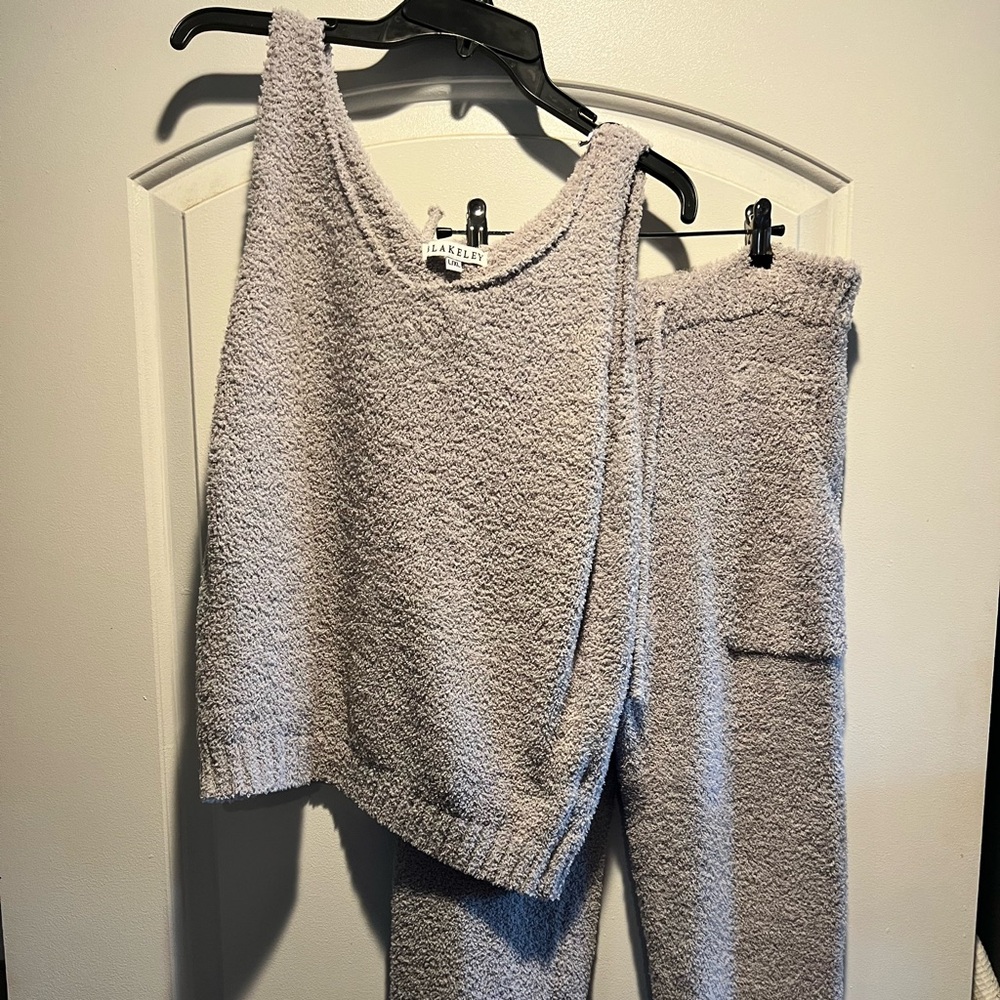 Blakely Women's Gray Sleepwear Top and Pants set